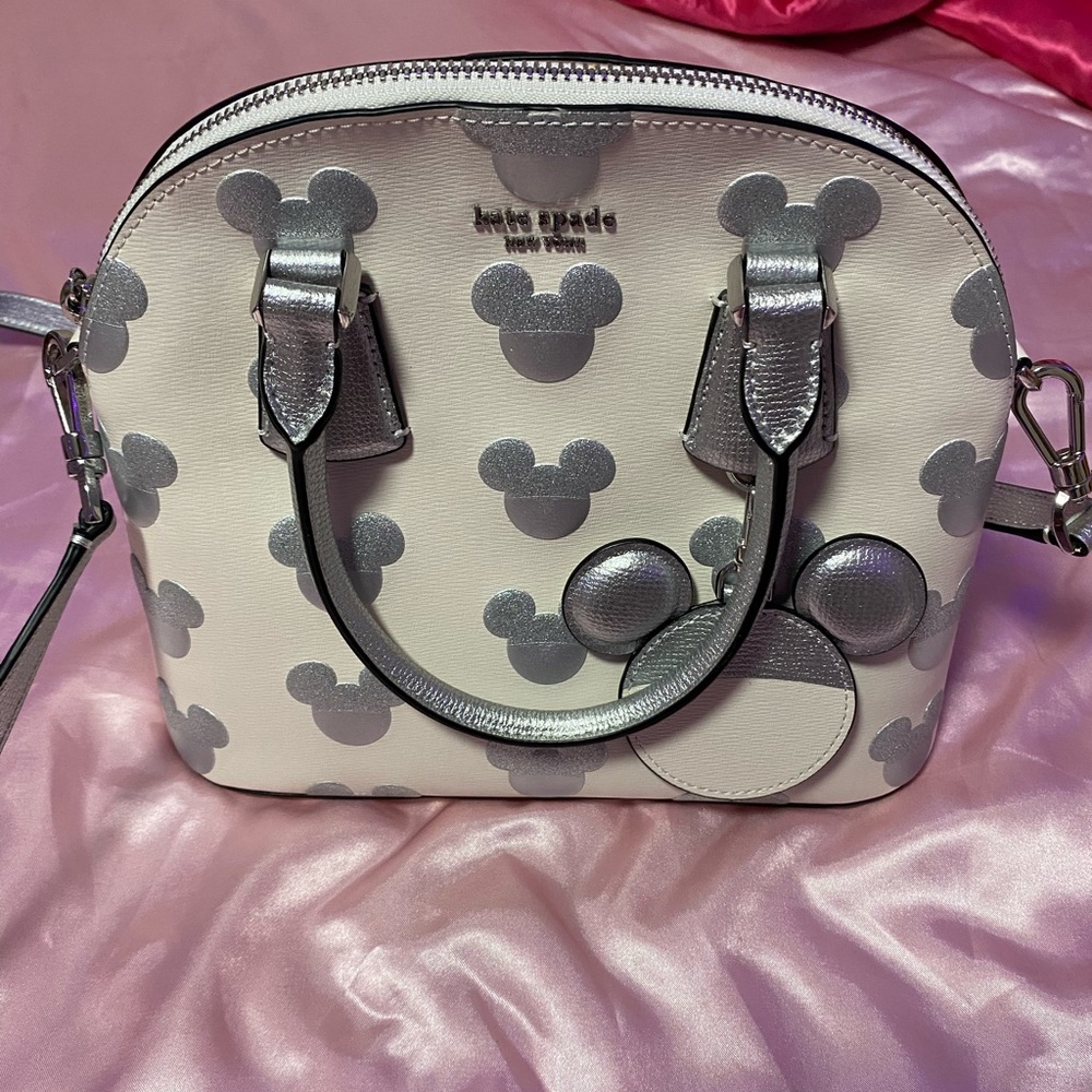 Disney Parks Kate Spade NY Mickey Mouse Silver icon bag purse Crossbody Bag